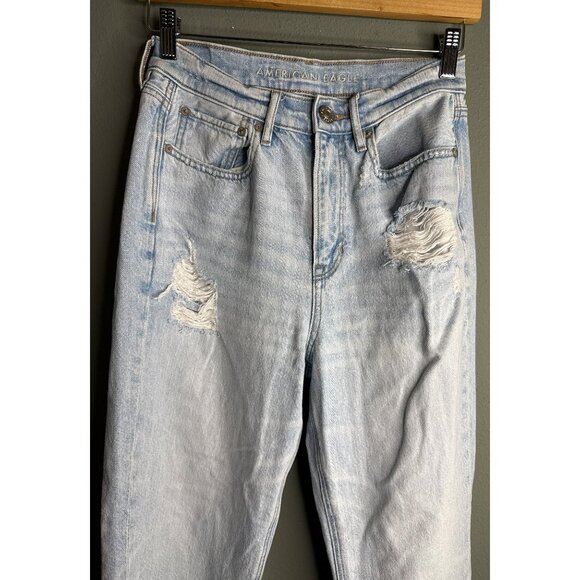 American Eagle Outfitters 90s Boyfriend Jeans Distressed Women's 6 - Picture 3 of 7